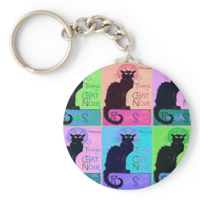 Chats Noir Keychain by elliel