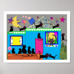 CHATS RAMPANT partout Affiches
