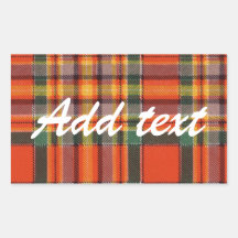 Chattan Scottish Tartan Stickers