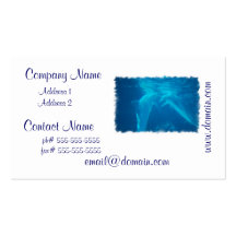Chatting Dolphin Pair Business Cards