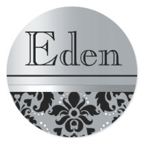 Chaucer Sticker "Eden" (silver/black)