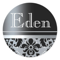 Chaucer Sticker "Eden" (silver/black)