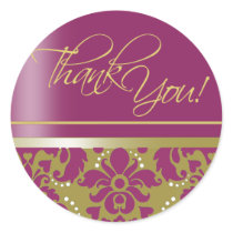 Chaucer Sticker "Thank You" (gold/purple-2)