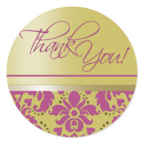 Chaucer Sticker "Thank You" (purple/gold)