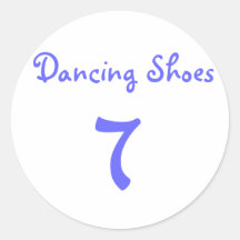Chaussures de danse, 7 adhésif rond