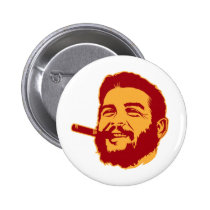 Che Guevara avec le bouton de portrait de cigare boutons publicitaires