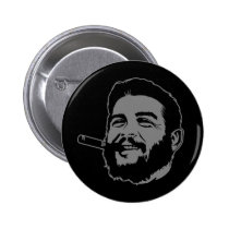 Che Guevara avec le bouton de portrait de cigare boutons publicitaires