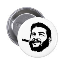 Che Guevara avec le bouton de portrait de cigare boutons publicitaires