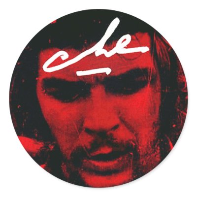Che Guevara Round Stickers by lacortada