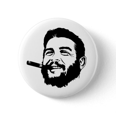 Che Guevara with Cigar Portrait Button by strk3