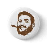 Che Guevara with Cigar Portrait Button