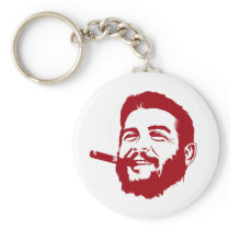 Che Guevara with Cigar Portrait Keychain