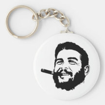 Che Guevara with Cigar Portrait Keychain