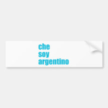 Che soy Argentino Bumper Stickers