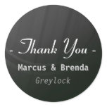 Cheap Name Wedding Thank You Sticker