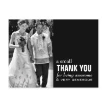 Cheap Wedding Thank You Card - Photo Funny! Post Card