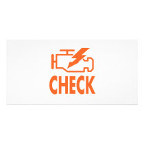 Check Engine Photo Greeting Card