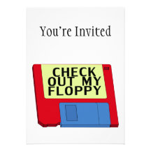 Check Out My Floppy Personalized Announcement