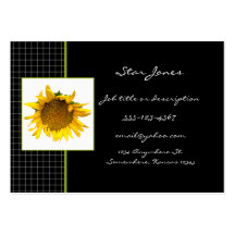 Check Sunflower business card