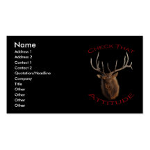Check That Attitude Business Card Templates