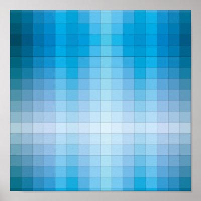 checked blue 01 poster by MichelineKanzy