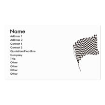 Checker_Flag Business Card Templates