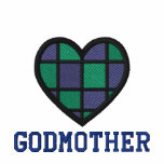 Checkered Heart Godmother Embroidered Shirt