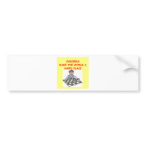 checkers bumper stickers