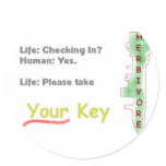 Checking In? Sticker