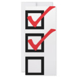 checklist icon rack cards