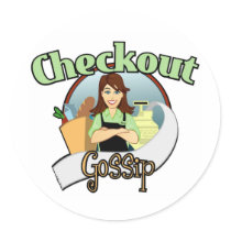 Checkout Gossip Logo Products Round Sticker