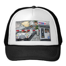 Checkpoint Charlie,Berlin, Cartoon Hat