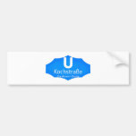 Checkpoint Charlie, Kochstrabe, UBahn, Blue,/White Bumper Sticker