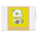 cheeba-yellow greeting card