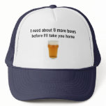 cheeky beer drinkers cap trucker hat