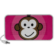 Cheeky Monkey Speaker [pink+hot pink]