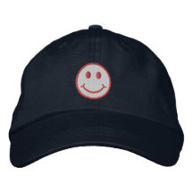 Cheeky Smiley Embroidered Baseball Caps