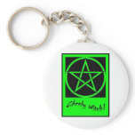 Cheeky Witch Pentagram Collection (Green) Key Chains