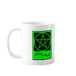 Cheeky Witch Pentagram Collection (Green) Coffee Mugs