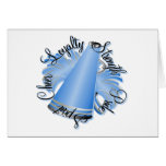 Cheer Blue and White Qualities Cards