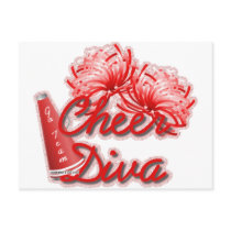cheer diva gear post cards