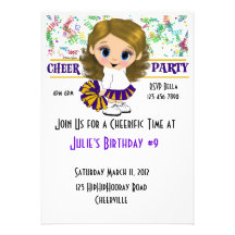 Cheer Party Personalized Invitations