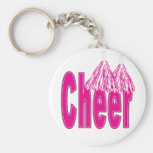 Cheer Pink Keychain