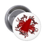 Cheer Red and Silver Qualities Buttons