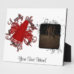 Cheer Red and Silver Qualities Plaque