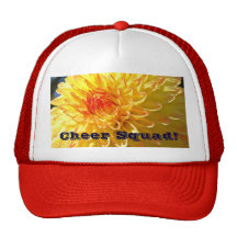 Cheer Squad! sports hat Yellow Orange Dahlia