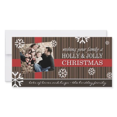 Cheerful Christmas Photo Card by colourfuldesigns