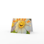 Cheerful Daisies Smile Greeting Card