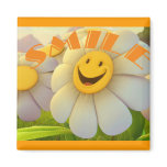 Cheerful Daisies Smile Refrigerator Magnets