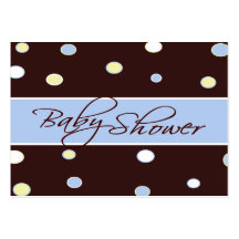 Cheerful Dots Baby Shower Registry Card Business Card Templates